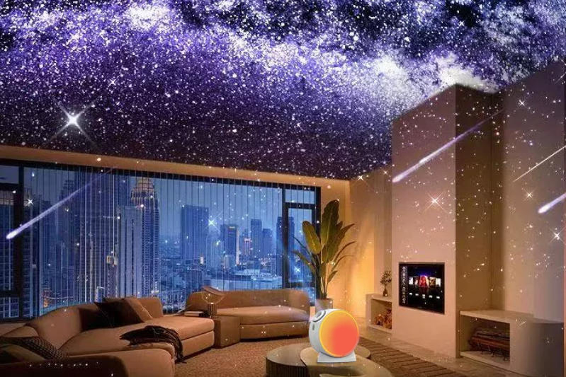 旋转星空投影灯方案
