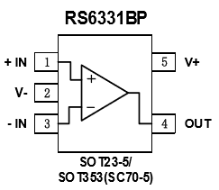 低失调电压运算放大器RS 6331P脚位功能定义图2
