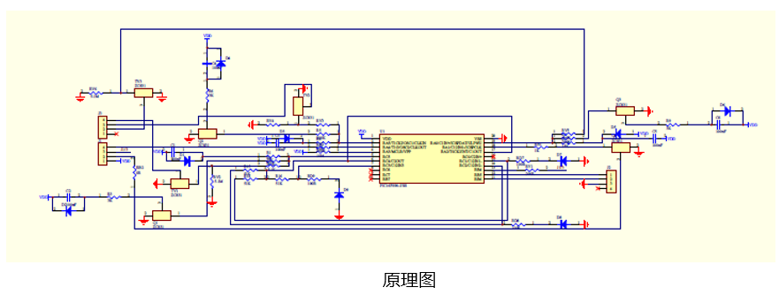 mtouch触摸开关解决方案原理图