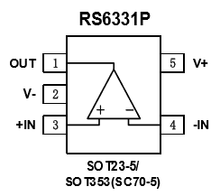 低失调电压运算放大器RS 6331P脚位功能定义图1